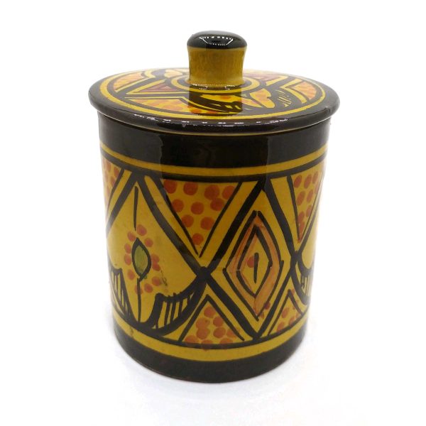 Moroccan Pottery Kitchen Container - Medium Size