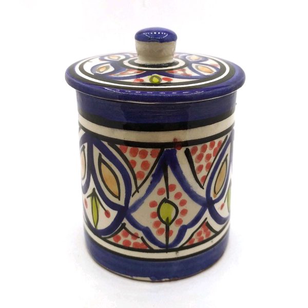 Moroccan Pottery Kitchen Container - Medium