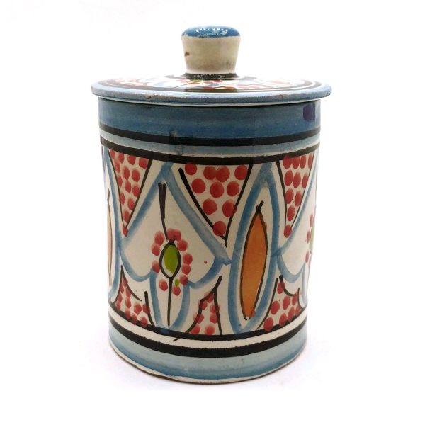 Moroccan Pottery Kitchen Container - Medium