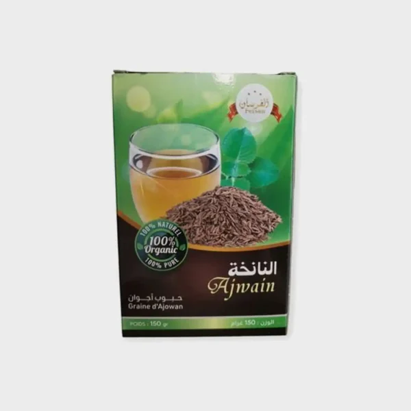 ### **1. Product Description** **What is the product?** Ajwain seeds, also known as Bishop’s Weed or Ajowan, are a versatile spice and medicinal remedy. Renowned for their powerful digestive and antimicrobial properties, they are primarily used to alleviate gastrointestinal discomfort and enhance overall digestive health. **What makes it unique?** Ajwain seeds are highly aromatic, with a flavor stronger than thyme, making them both a culinary delight and a therapeutic herb. Their medicinal qualities, including carminative, antispasmodic, and antiviral effects, set them apart. Traditionally used in Indian and Middle Eastern cooking, these seeds also serve as a natural remedy for colic, flatulence, and flu-like symptoms. **What are its key benefits?** - Aids digestion and relieves bloating, diarrhea, and colic. - Combats intestinal worms and supports gut health. - Provides antiviral and antimicrobial properties for flu symptoms. - Relieves migraines and fever. - Soothes insect bites (when used with caution as essential oil). - Enhances the flavor of dishes with its robust and unique aroma. **Who is it for?** Ajwain seeds are ideal for individuals seeking natural remedies for digestive discomfort, those looking to enhance their culinary creations, and anyone interested in traditional herbal wellness practices. **How is it used?** Ajwain seeds can be consumed in various ways: - **Infusion:** Steep 1 teaspoon of dried seeds in 150 ml of hot water for 10 minutes. Drink up to 3 cups daily. - **Culinary use:** Add to meat, fish, rice, vegetables, or baked goods. - **Essential oil:** Diluted for topical use under professional guidance. **What is its story?** Ajwain has been a staple in traditional Indian and Ayurvedic practices for centuries. Known for its culinary and medicinal versatility, it is a key ingredient in spice blends like Chat Masala. Its historical use in herbal medicine spans regions from the Middle East to South Asia, where it is cherished for its potent aroma and wide-ranging health benefits. --- ### **2. Product Attributes** **Usage:** - For digestive relief: Brew an infusion using 1 teaspoon of seeds per 150 ml of water; drink up to 3 cups daily. - As a spice: Add directly to curries, rice dishes, or baked goods for a bold flavor. - For topical applications: Dilute the essential oil significantly before use, as it is dermocaustic. **Target Audience:** - Individuals with digestive issues, such as bloating or colic. - Health-conscious individuals seeking natural remedies. - Culinary enthusiasts exploring exotic spices. - Those experiencing flu-like symptoms or mild infections. **Main Benefits:** - Supports digestion and relieves gastrointestinal discomfort. - Antimicrobial and antiviral properties help fight infections. - Reduces migraine and fever symptoms. - Versatile as a cooking spice and therapeutic herb. **Precautions:** - Essential oil must be diluted before use to prevent skin irritation. - Avoid excessive consumption of seeds to prevent digestive upset. - Consult a healthcare provider if pregnant, breastfeeding, or on medication. **Formulation:** 100% natural Ajwain seeds, sustainably sourced, available in dried seed form for infusions or as a culinary spice. Essential oils and extracts available under professional guidance. **Features:** - Rich in thymol, known for its antimicrobial effects. - Multifunctional: culinary and therapeutic uses. - Sustainably sourced and free from additives. - Stronger aroma and flavor compared to thyme. - Backed by centuries of traditional use in Ayurvedic and herbal medicine. --- ### **3. Focus Keywords** Ajwain seeds, Bishop's Weed, natural digestive remedy, carminative herb, herbal remedies for colic, bloating relief, antimicrobial spice, Indian cooking spices, Chat Masala ingredient, thyme alternative, natural remedy for migraines, anti-inflammatory herb, Ayurvedic herbs, culinary spices for digestion, traditional herbal medicine, organic Ajwain seeds, flu relief herbs, holistic wellness spices, Ajwain tea benefits, sustainable spices.